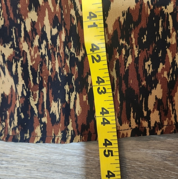 Apricot Texture Print Zip Midi Dress Size 10 - Picture 8 of 9